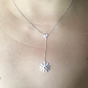 Beaverbrooks silver/purple necklace & earrings set